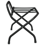 vidaXL Gepäckablage mit Rückenlehne Schwarz 56x39x52 cm