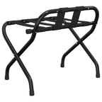 vidaXL Gepäckablage mit Rückenlehne Schwarz 56x39x52 cm