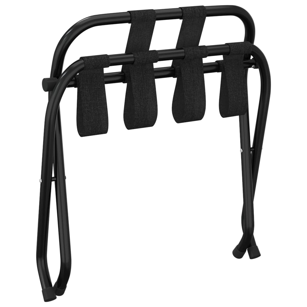 vidaXL Gepäckablage mit Rückenlehne Schwarz 56x39x52 cm