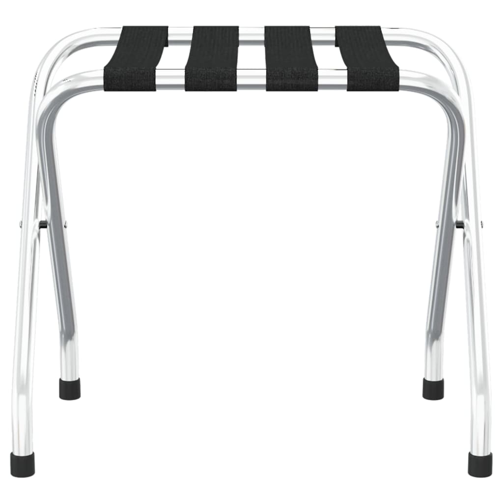 vidaXL Gepäckablage Schwarz und Silbern 56x40x49 cm