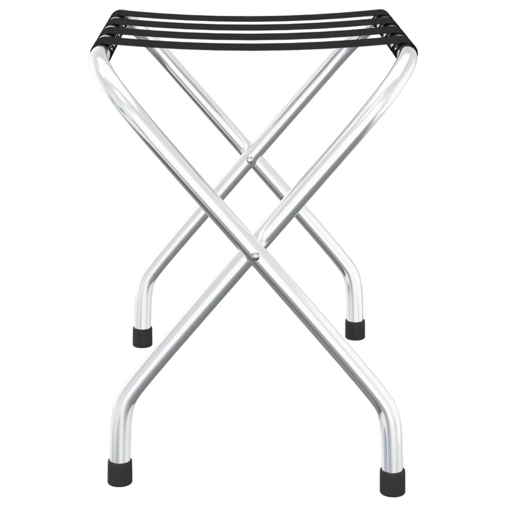 vidaXL Gepäckablage Schwarz und Silbern 56x40x49 cm