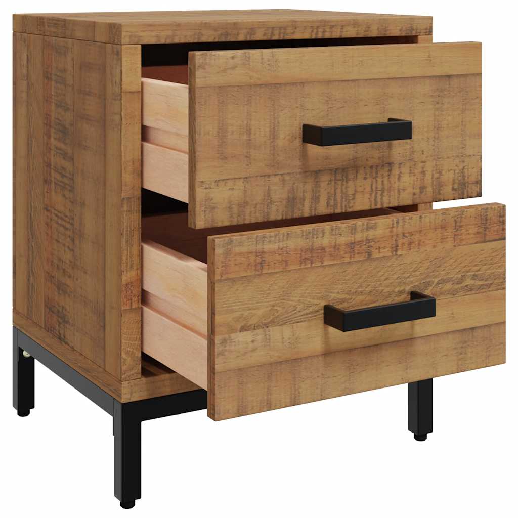 vidaXL Nachttische 2 Stk. 36x30x45 cm Massivholz Kiefer
