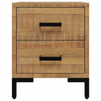 vidaXL Nachttische 2 Stk. 36x30x45 cm Massivholz Kiefer