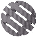 vidaXL Pflanzenroller 4 Stk. Grau Ø30x7,5 cm WPC