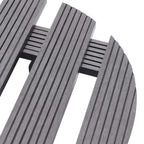 vidaXL Pflanzenroller 4 Stk. Grau Ø30x7,5 cm WPC