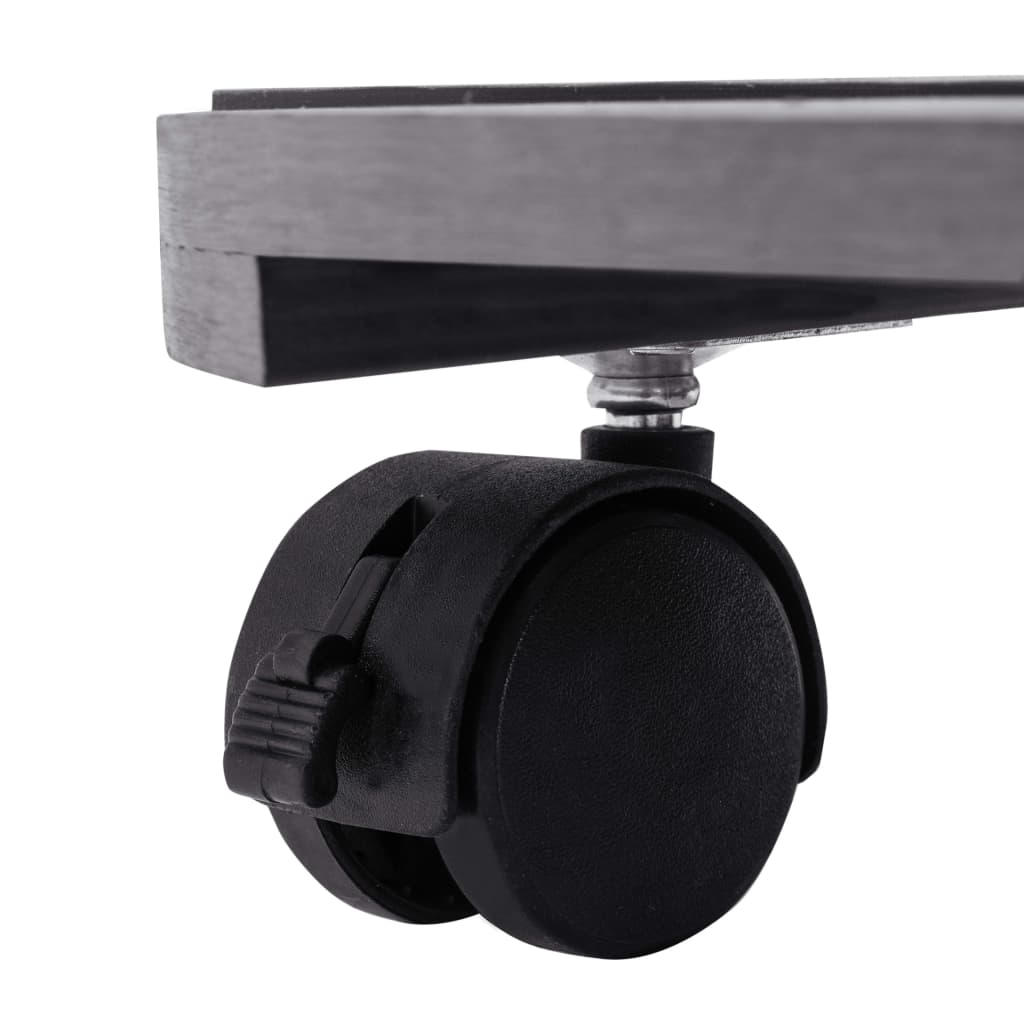 vidaXL Pflanzenroller 4 Stk. Grau Ø30x7,5 cm WPC