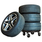 vidaXL Pflanzenroller 5 Stk. 40 cm Durchmesser Schwarz 275 kg