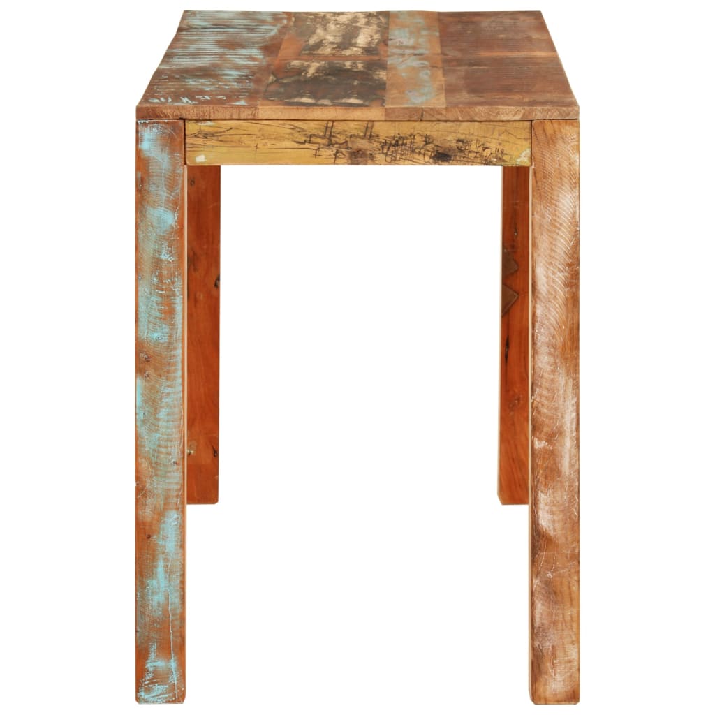 vidaXL Esstisch 110x55x76 cm Altholz Massiv