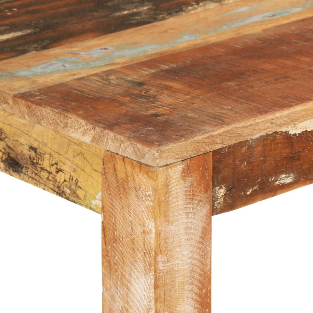 vidaXL Esstisch 110x55x76 cm Altholz Massiv