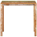 vidaXL Bartisch 112x55x108 cm Altholz Massiv