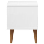 vidaXL Nachttisch MOLDE Weiß 40x35x48 cm Massivholz Kiefer