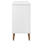 vidaXL Sideboard MOLDE Weiß 90x40x80 cm Massivholz Kiefer