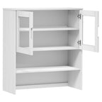 vidaXL Highboard-Oberteil MOLDE Weiß 90x35x100 cm Massivholz Kiefer