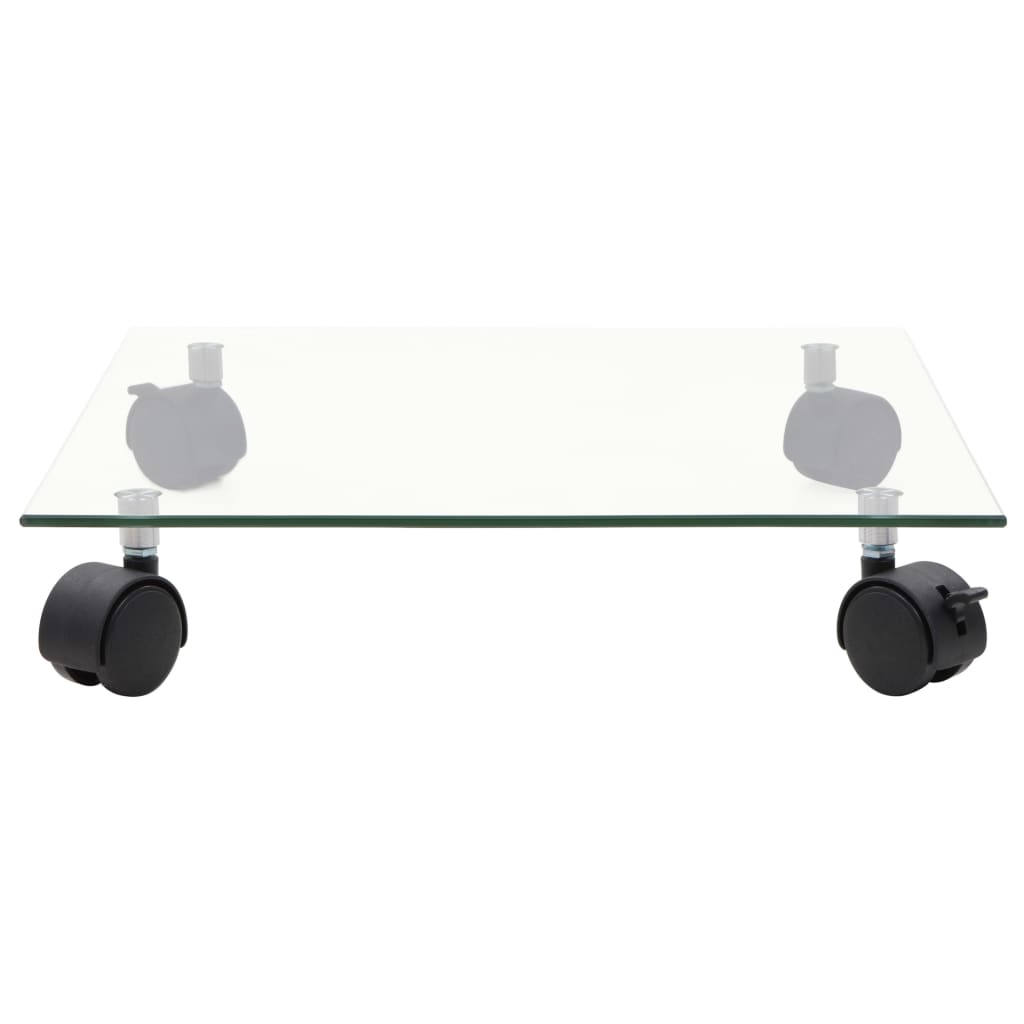 vidaXL Pflanzenroller 4 Stk. 35x35 cm Hartglas Quadratisch