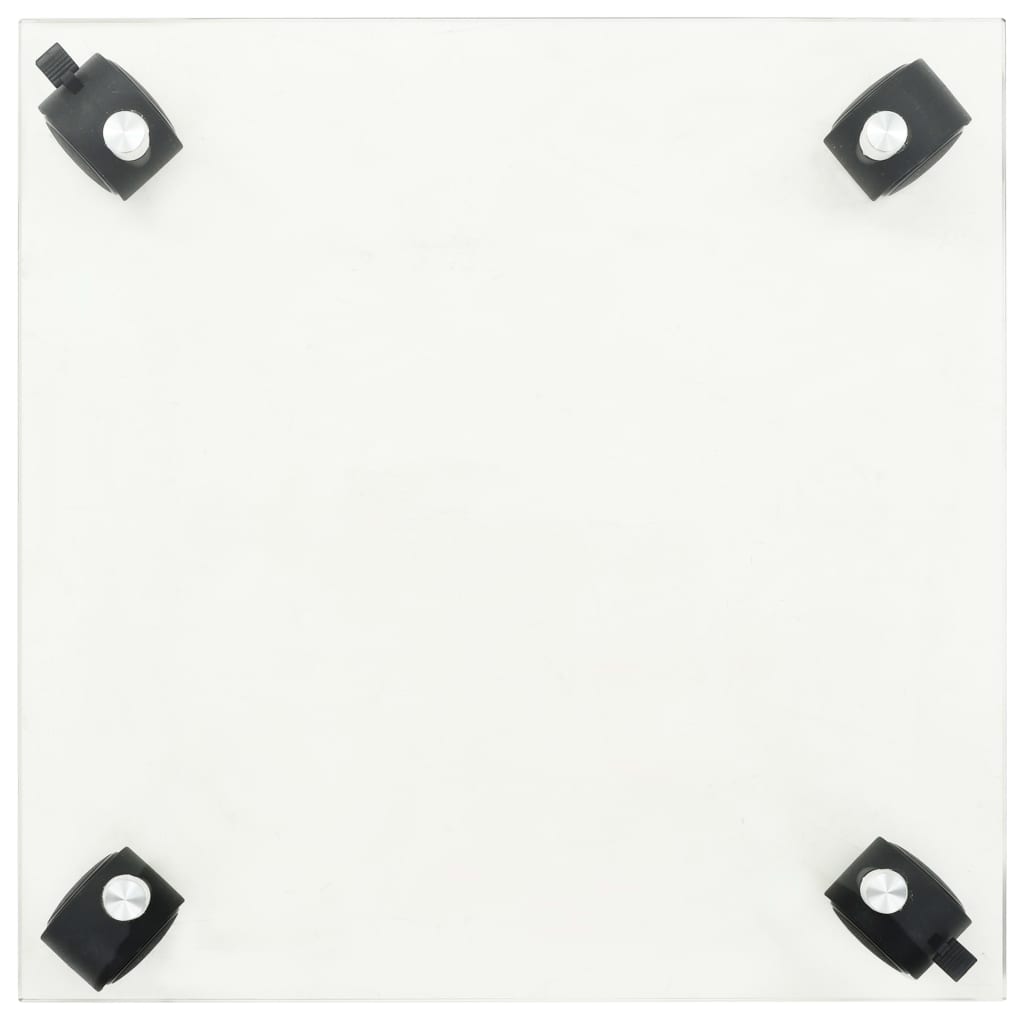 vidaXL Pflanzenroller 4 Stk. 35x35 cm Hartglas Quadratisch