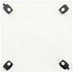 vidaXL Pflanzenroller 4 Stk. 35x35 cm Hartglas Quadratisch