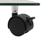 vidaXL Pflanzenroller 4 Stk. 35x35 cm Hartglas Quadratisch