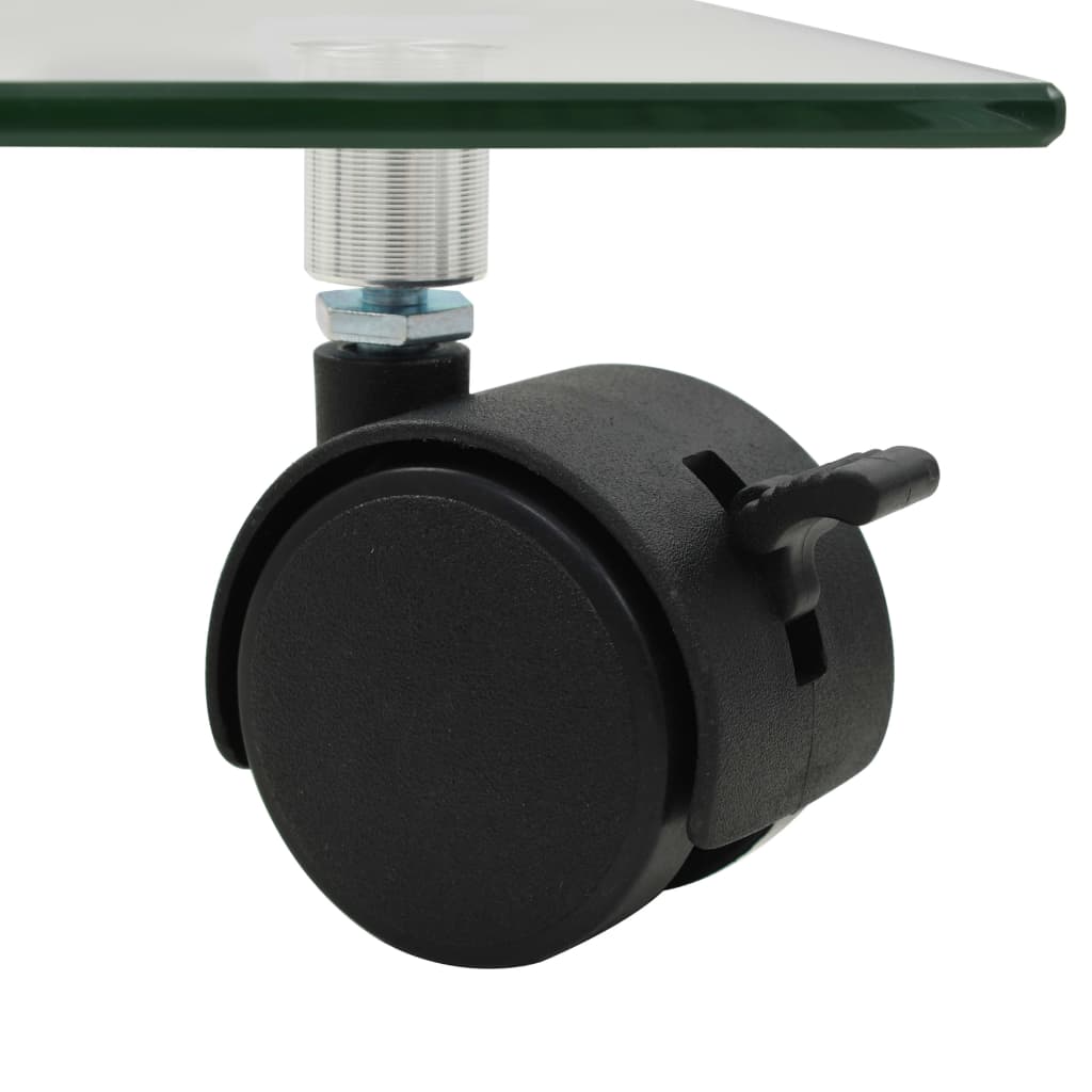 vidaXL Pflanzenroller 4 Stk. 35x35 cm Hartglas Quadratisch