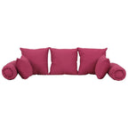 vidaXL 7-tlg. Dekokissen-Set Rosa Stoff