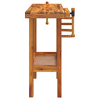 vidaXL Werkbank mit Schraubstöcken 92x48x83 cm Massivholz Akazie