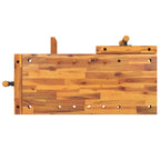 vidaXL Werkbank mit Schraubstöcken 92x48x83 cm Massivholz Akazie