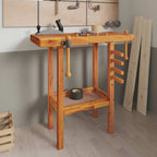 vidaXL Werkbank mit Schraubstöcken 92x48x83 cm Massivholz Akazie