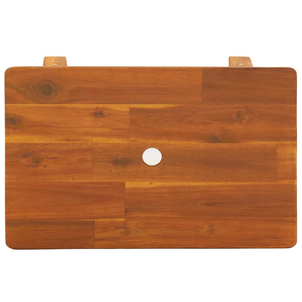 vidaXL Hocker 45x29x45 cm Rechteckig Massivholz Akazie