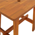 vidaXL Hocker 45x29x45 cm Rechteckig Massivholz Akazie