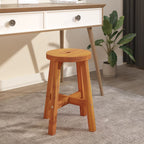 vidaXL Hocker Braun 38x38x45 cm Rund Massivholz Akazie
