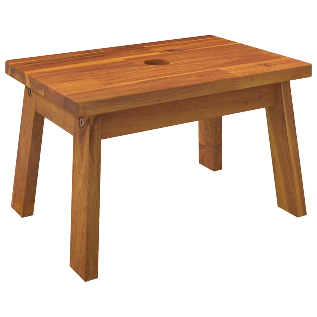vidaXL Tritthocker 38x26x22 cm Massivholz Akazie