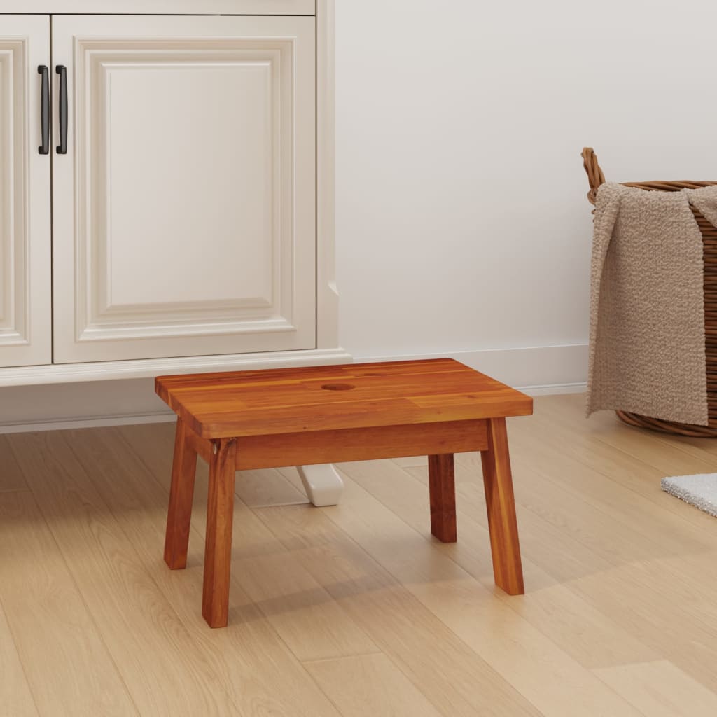 vidaXL Tritthocker 38x26x22 cm Massivholz Akazie