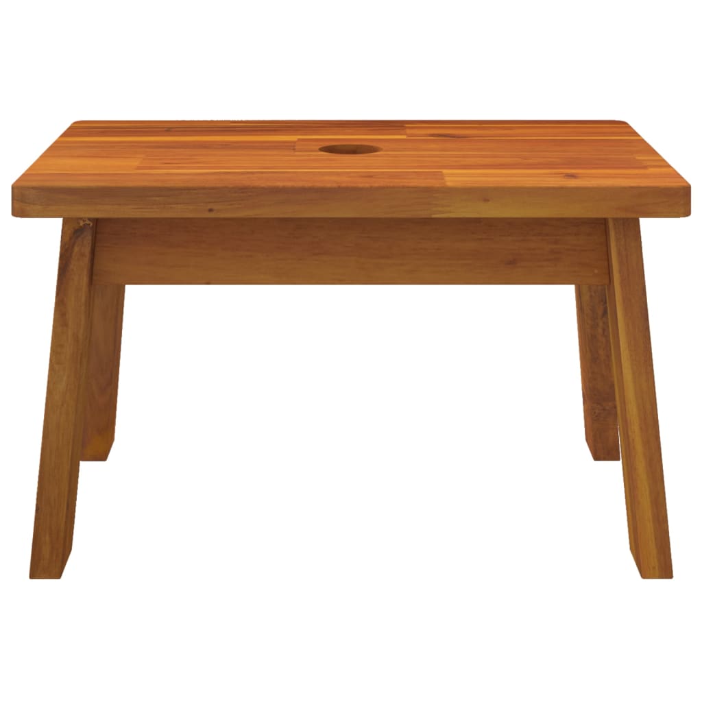 vidaXL Tritthocker 38x26x22 cm Massivholz Akazie