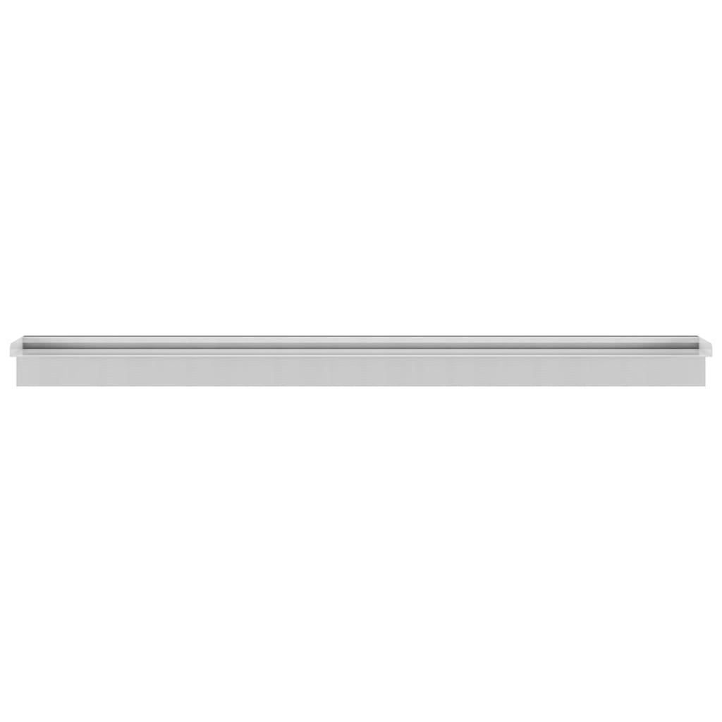 vidaXL Pool-Wasserfall Rechteckig Edelstahl 110 cm