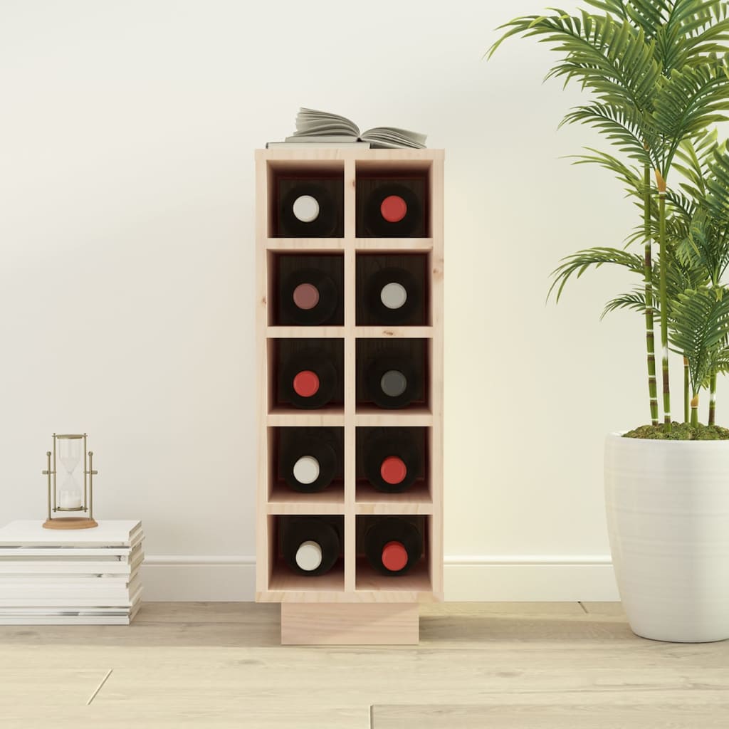 vidaXL Weinregal 23x34x61 cm Massivholz Kiefer