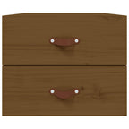 vidaXL Wand-Nachttische 2 Stk. Honigbraun 50x36x40 cm