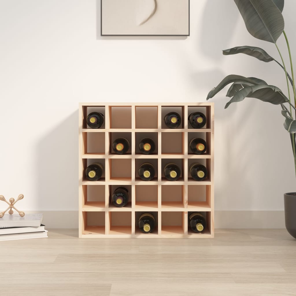 vidaXL Weinschrank 56 x 25 x 56 cm Massivholz Kiefer
