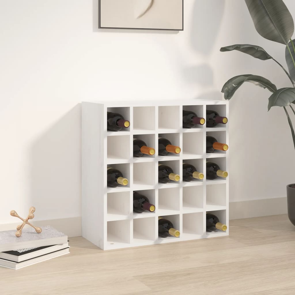 vidaXL Weinschrank 56 x 25 x 56 cm Massivholz Kiefer