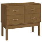 vidaXL Konsolenschrank Honigbraun 90x40x78 cm Massivholz Kiefer