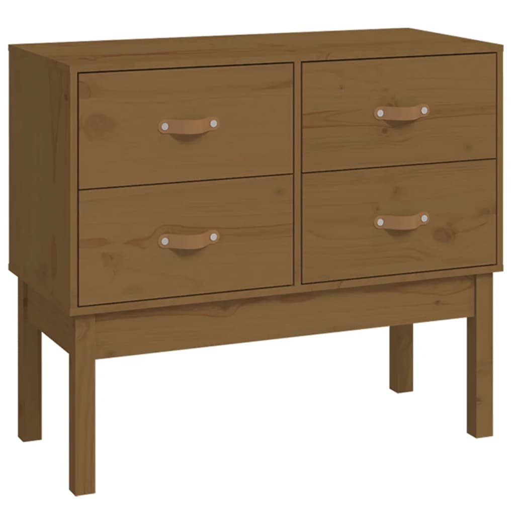 vidaXL Konsolenschrank Honigbraun 90x40x78 cm Massivholz Kiefer