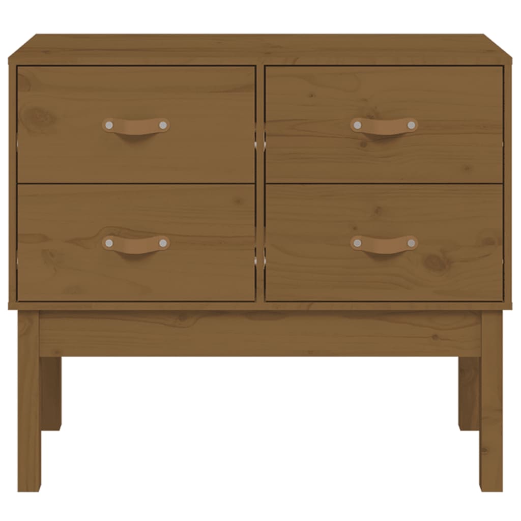 vidaXL Konsolenschrank Honigbraun 90x40x78 cm Massivholz Kiefer