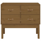 vidaXL Konsolenschrank Honigbraun 90x40x78 cm Massivholz Kiefer