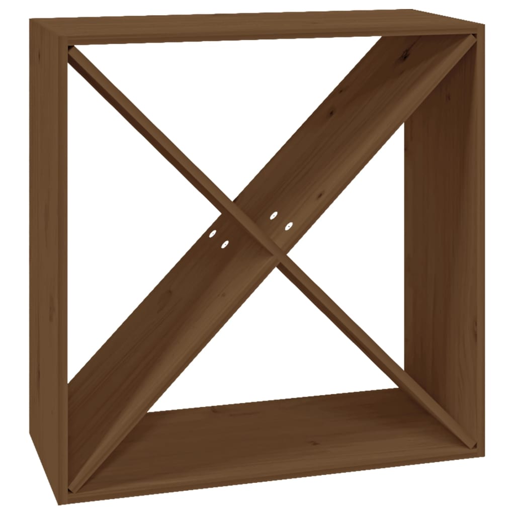 vidaXL Weinregal Honigbraun 62x25x62 cm Massivholz Kiefer