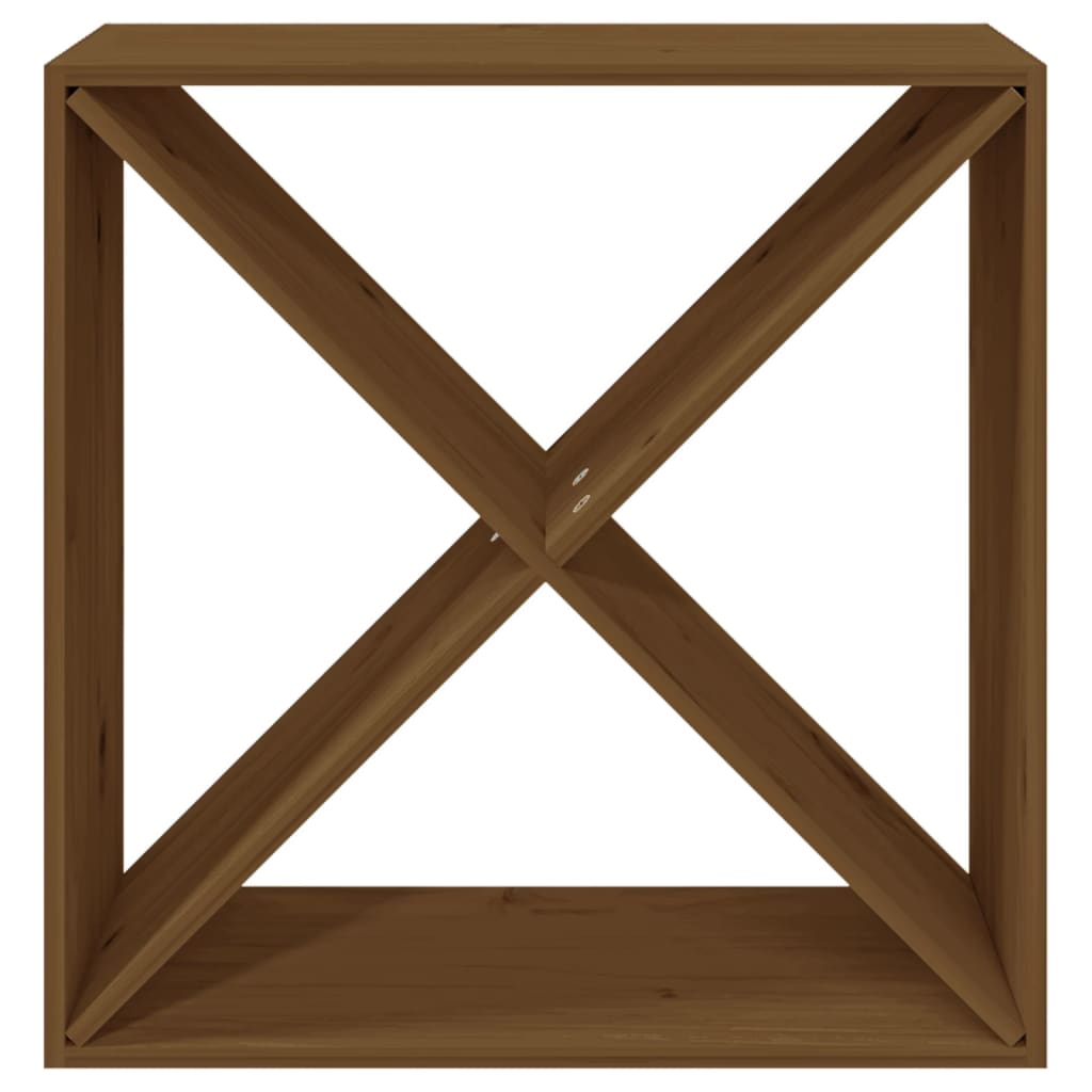 vidaXL Weinregal Honigbraun 62x25x62 cm Massivholz Kiefer