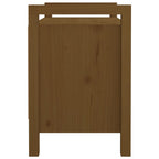 vidaXL Flurbank Honigbraun 80x40x60 cm Massivholz Kiefer
