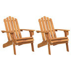 vidaXL Adirondack-Gartenstühle 2 Stk. Massivholz Akazie