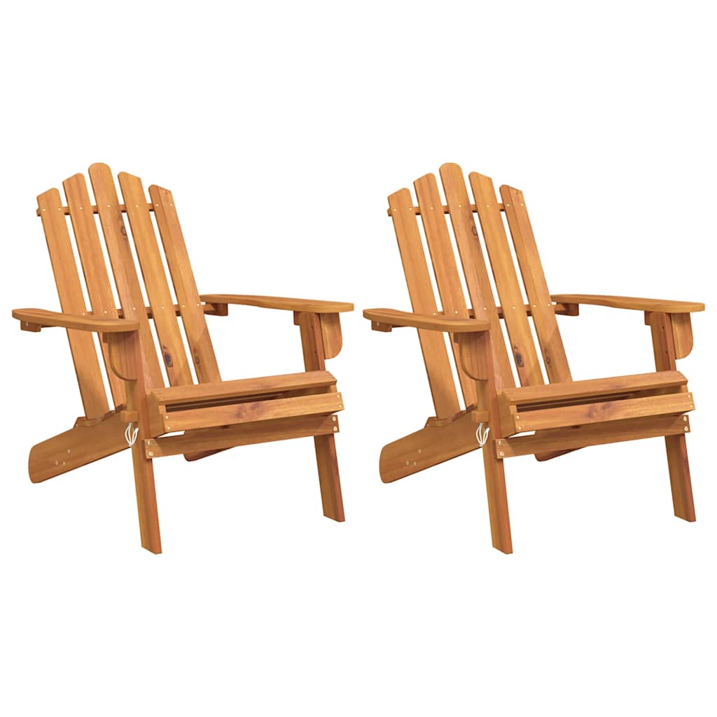 vidaXL Adirondack-Gartenstühle 2 Stk. Massivholz Akazie