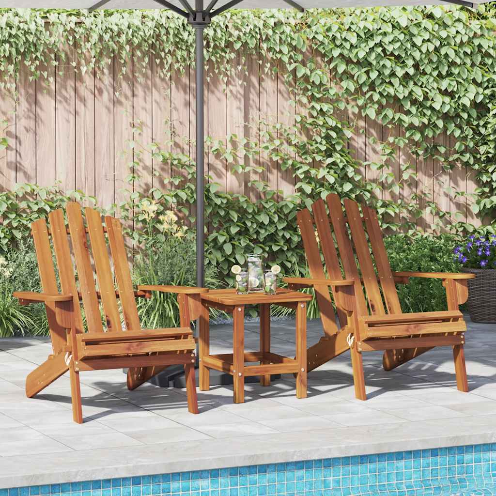 vidaXL Adirondack-Gartenstühle 2 Stk. Massivholz Akazie