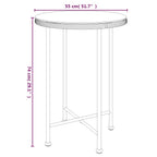 vidaXL Esstisch Ø55 cm Hartglas und Stahl