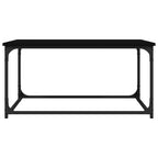 vidaXL Couchtisch Schwarz 80x50x40 cm Holzwerkstoff und Eisen