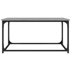 vidaXL Couchtisch Grau Sonoma 80x50x40 cm Holzwerkstoff und Eisen